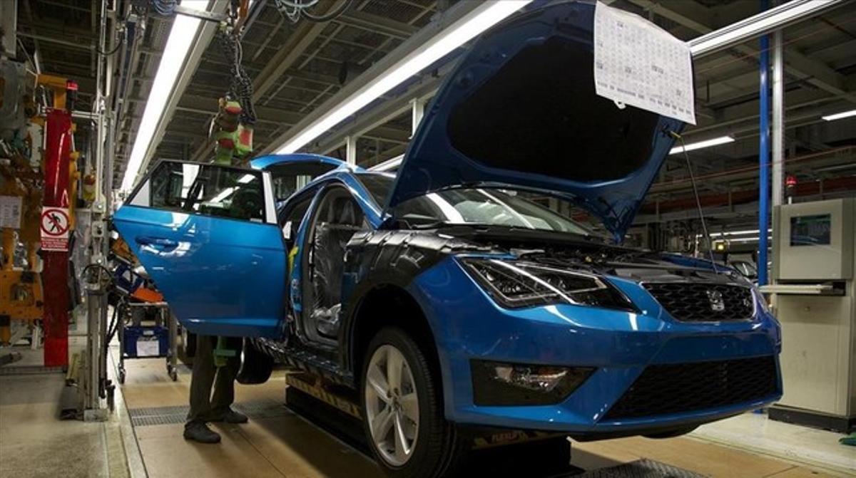 Cadena de montaje de Seat en Martorell.