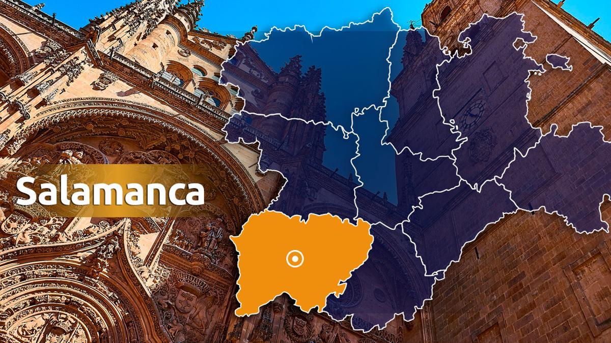 Cinco heridos, dos de ellos menores, tras una colisión entre dos turismos en Salamanca.