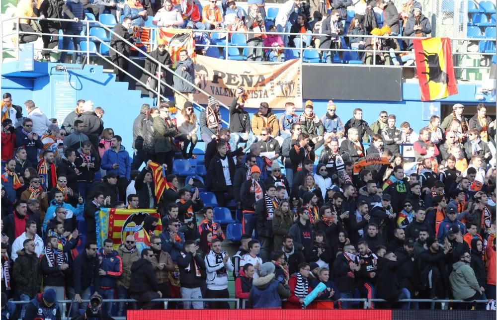 Aficionados del Valencia en Getafe