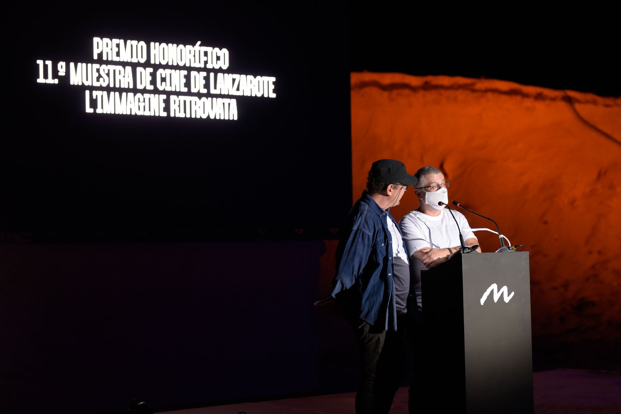 Marco Arrocha P�rez y Juan Rafael Mart�nez Curbelo (Busqui), padres fundadores de la Muestra de Cine de Lanzarote.jpeg