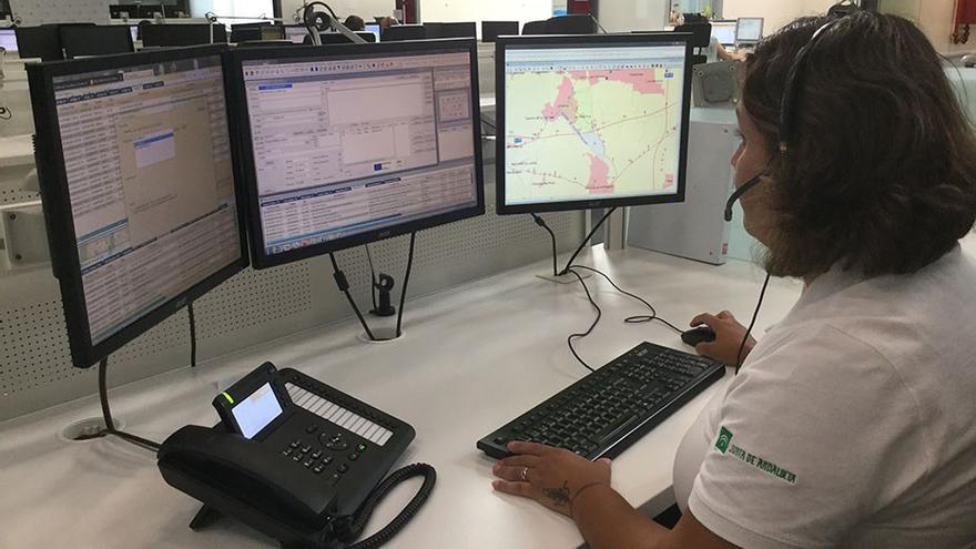 Imagen del servicio de Emergencias 112 Andalucía.