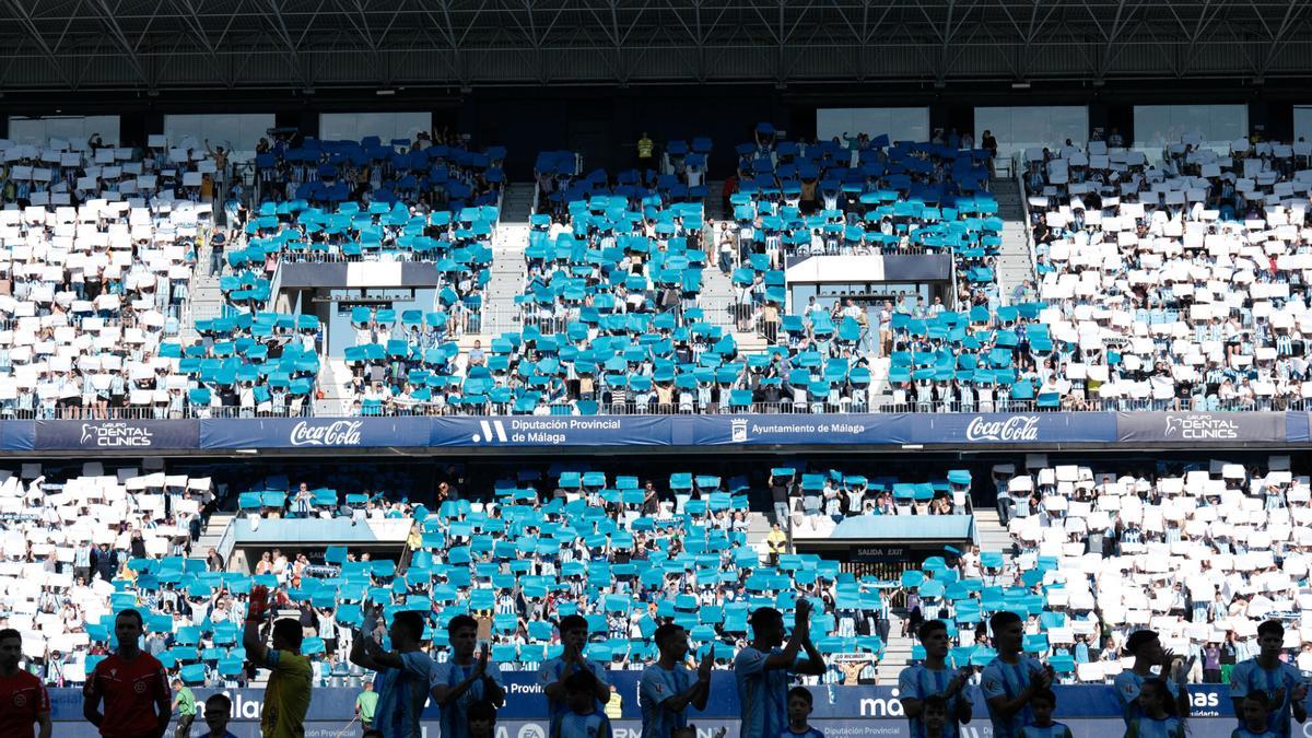 La Rosaleda. Liga Hypermotion. Jornada 37 Málaga CF vs Castellón