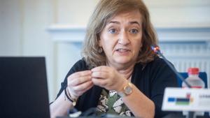La presidenta de la AIReF, Cristina Herrero, en el curso económico organizado por APIE y UIMP que se desarrolla en Santander (Cantabria) entre el 17 y el 21 de junio de 2024.