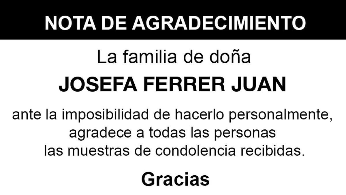 Nota Josefa Ferrer Juan
