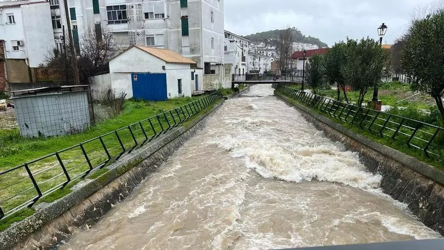 Vídeo | Ubrique ve brotar agua del suelo y las calles tras la borrasca Leonardo