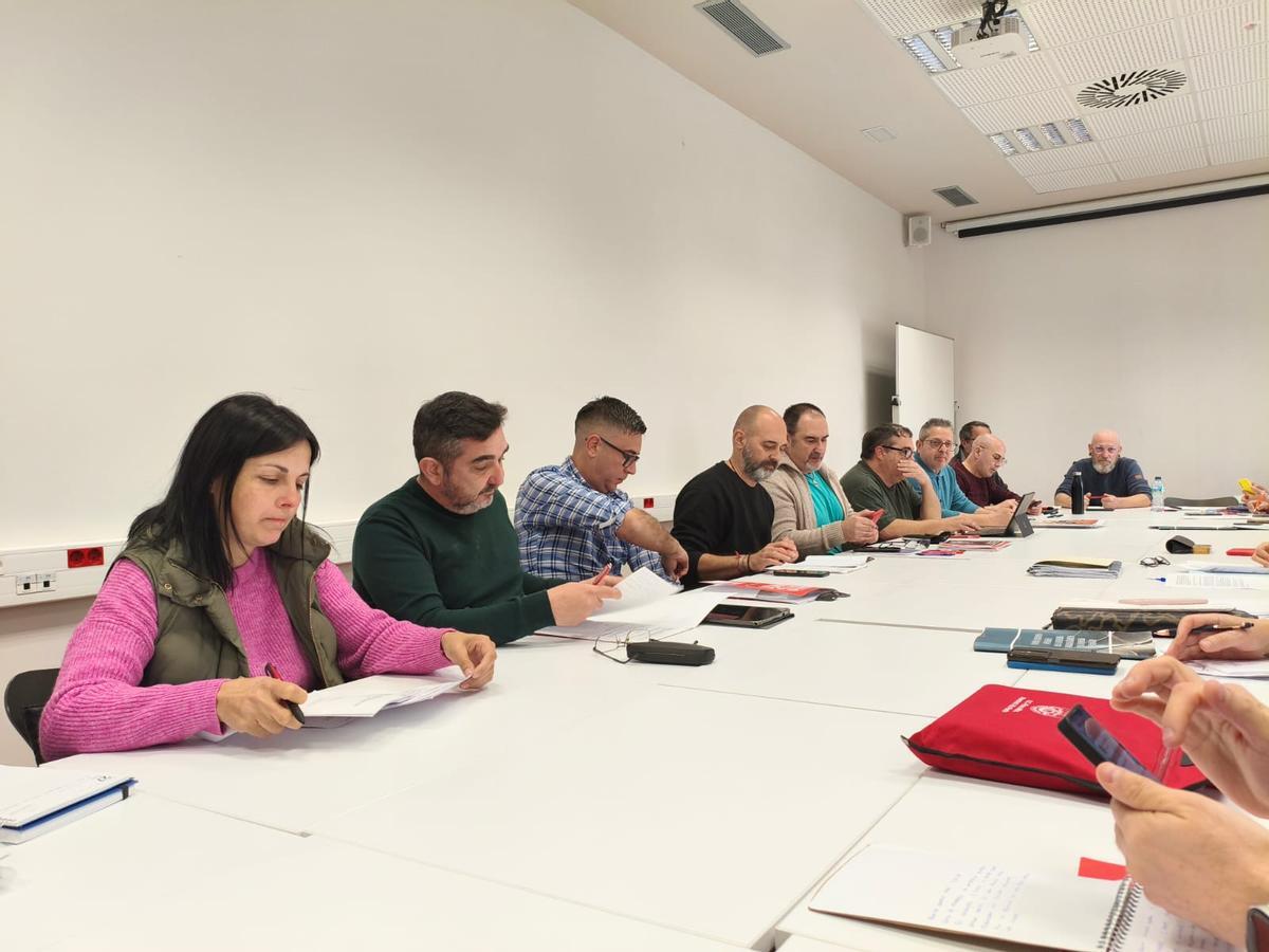 Reunión del convenio del metal en Castellón.