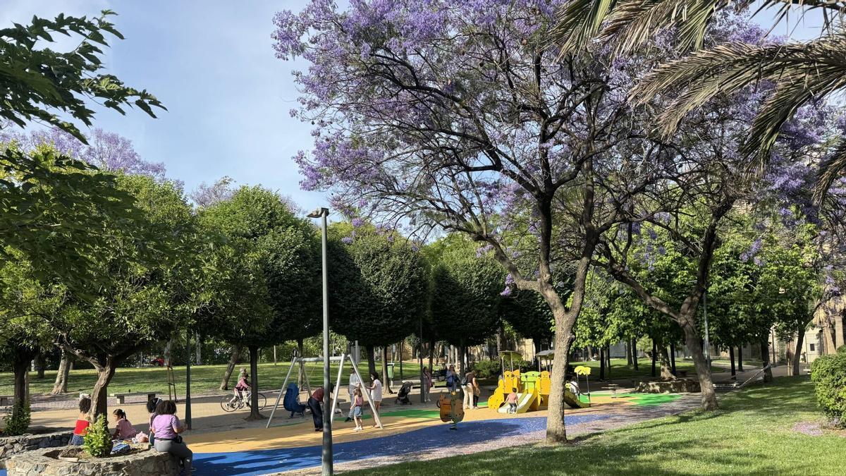 Área recreativa del parque Juan Carlos I de Córdoba.