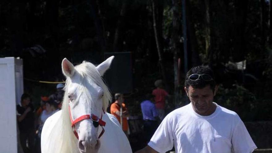 La &quot;Feira Anual do Cabalo de Mosteiro&quot; reabre el renovado recinto para el ganado de Meis