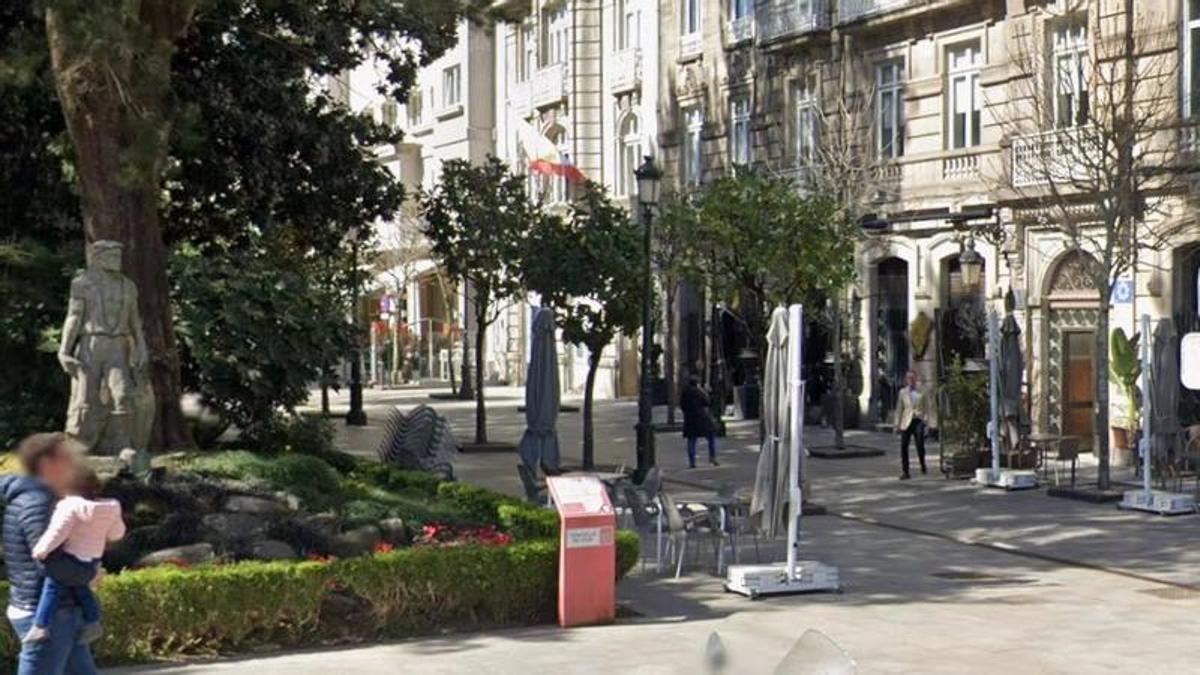 Praza de Compostela, entorno en el que ocurrió la agresión.