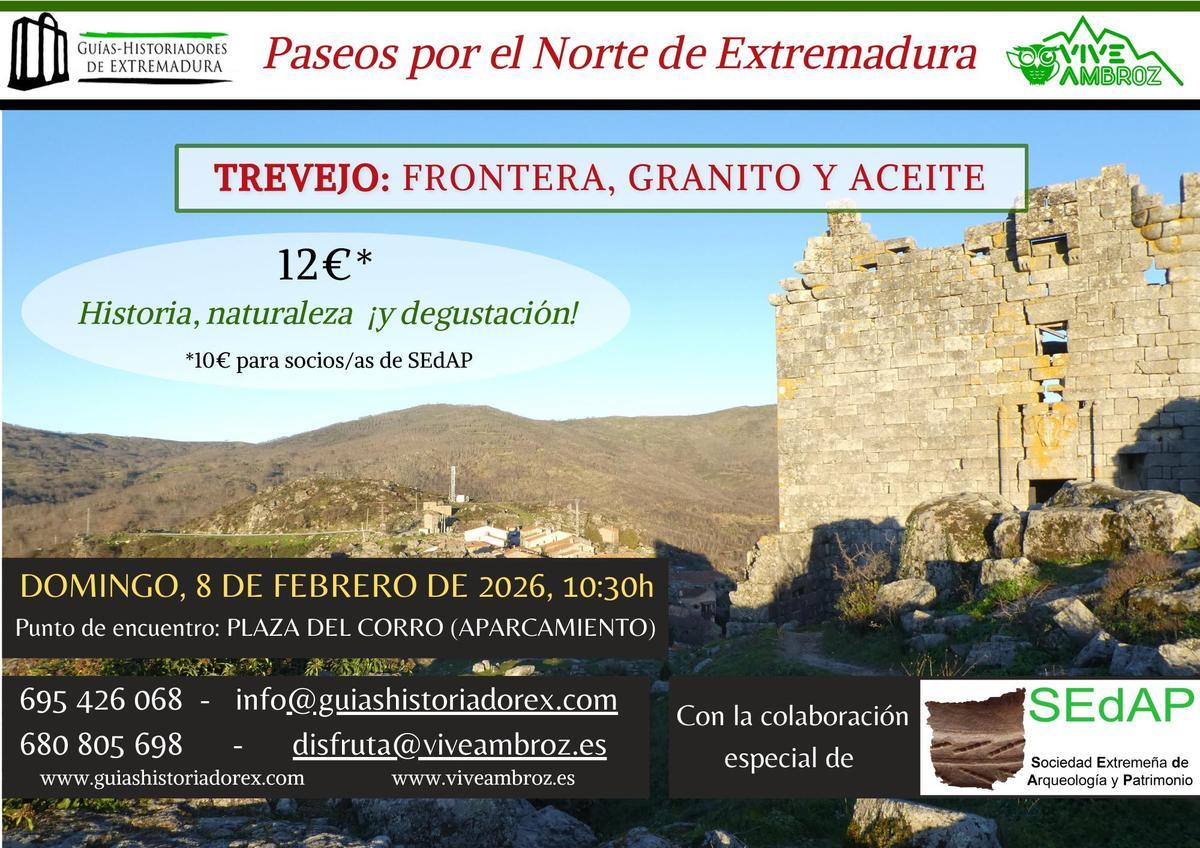 Cartel de la ruta por Trveejo.