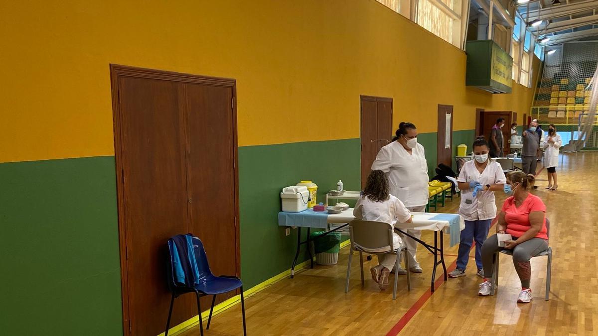 Vacunación en Gáldar, Gran Canaria.