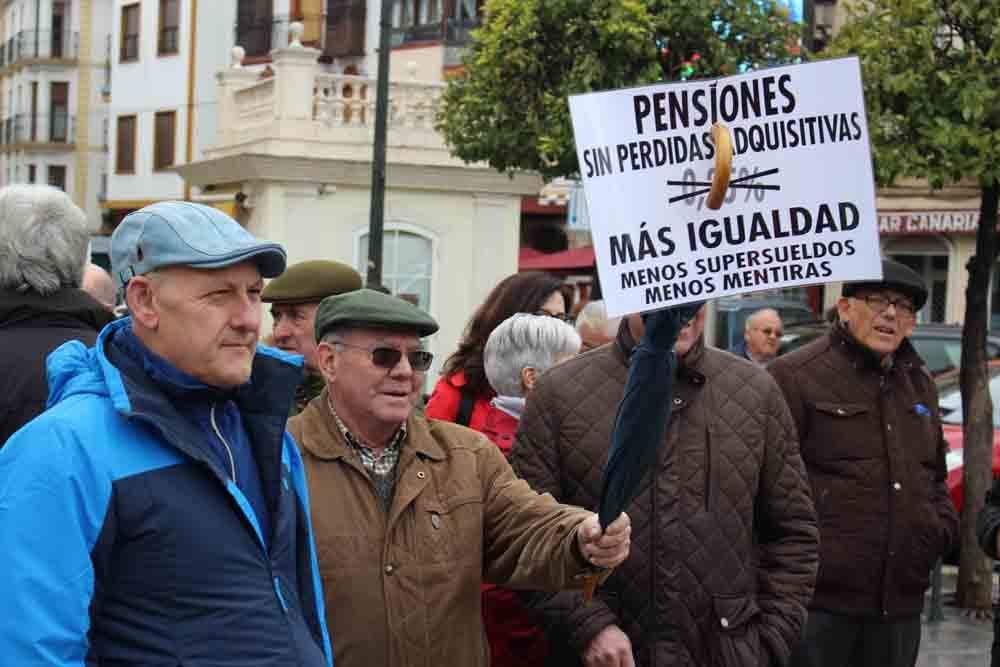 Protestas en defensa de las pensiones en la provincia