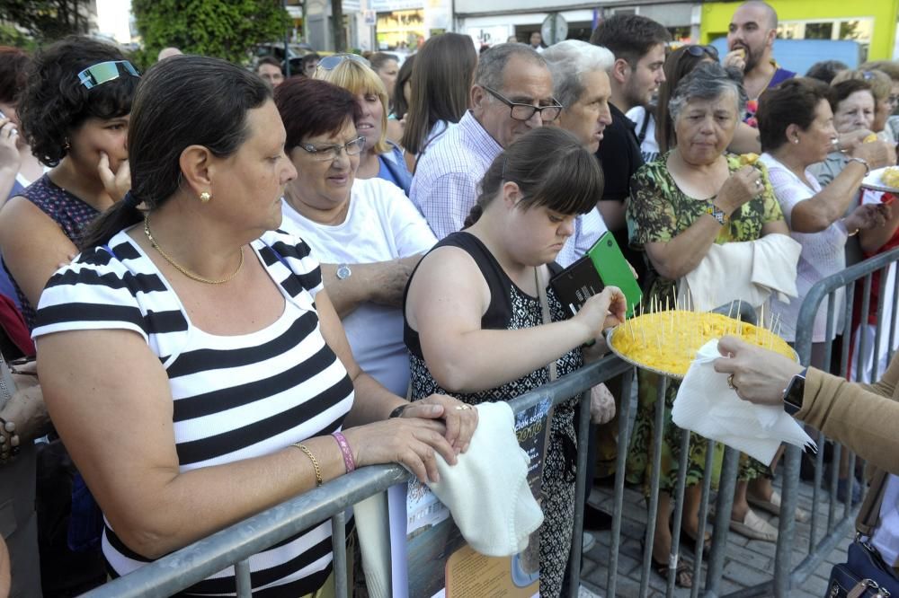 Concurso de tortilla en la fiesta de O Castrillón