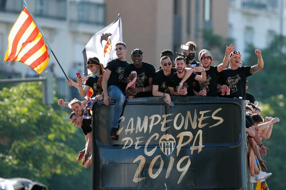 Celebración del Valencia CF campeón de Copa