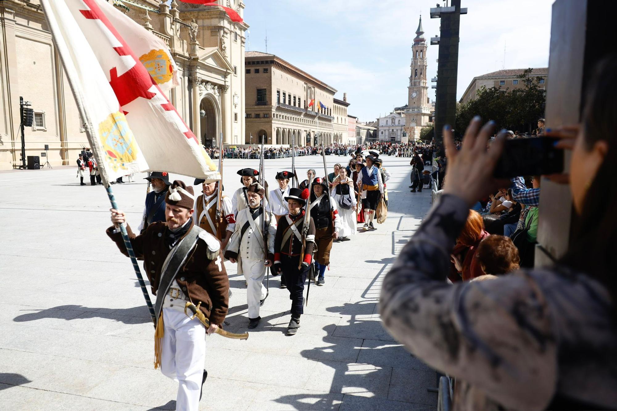 Zaragoza se engalana para recrear los Sitios de 1808