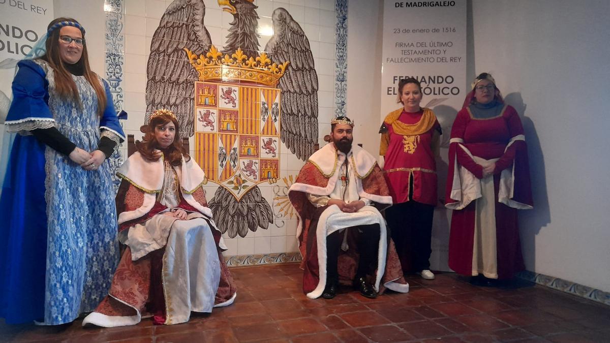 Recreación histórica en el Centro de Interpretación de Madrigalejo Fernando El Católico.