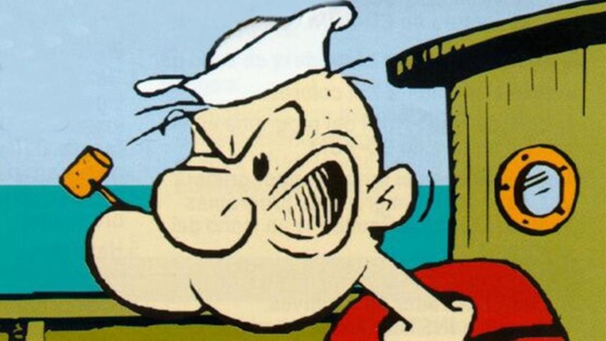 Fotograma de los dibujos animados de Popeye.