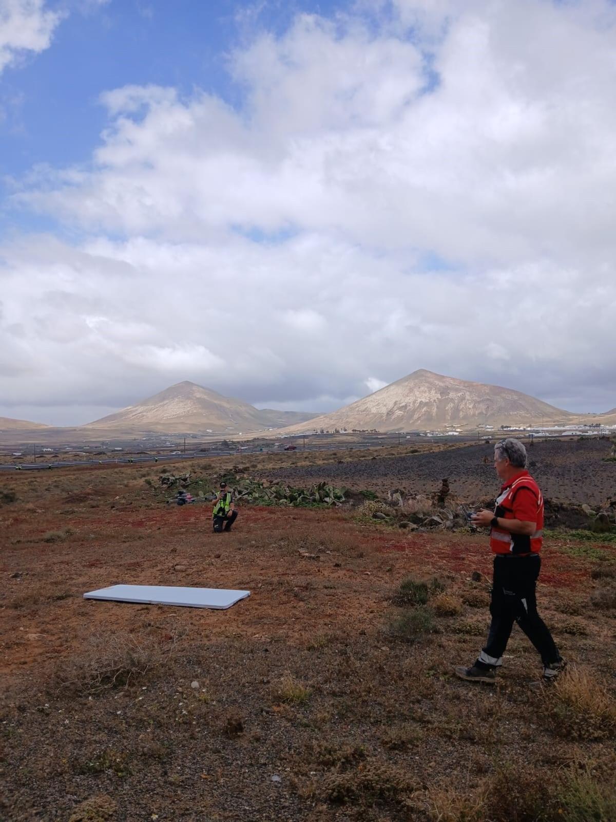 Simulacro de accidente aéreo cerca del Aeropuerto César Manrique-Lanzarote
