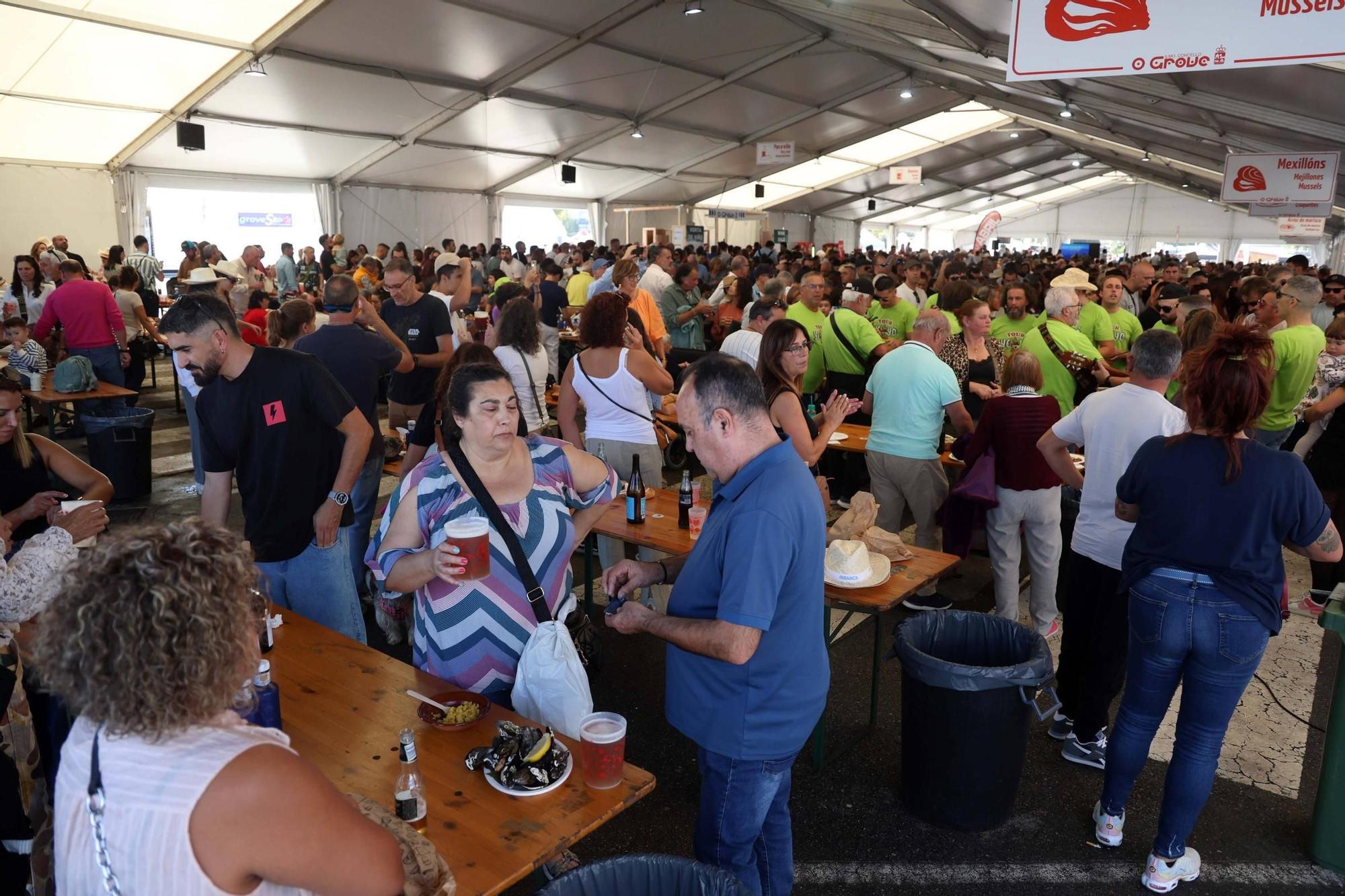 La Festa do Marisco de O Grove, esta mañana.