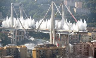 Adiós al puente Morandi, la columna vertebral de Génova