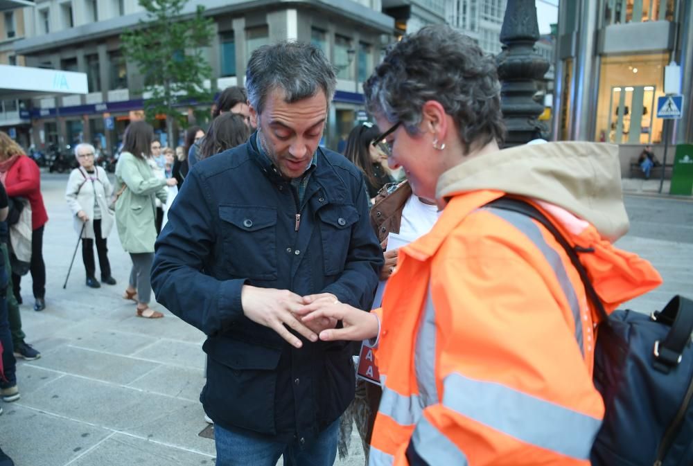 Vigilia en A Coruña de personal de los PAC