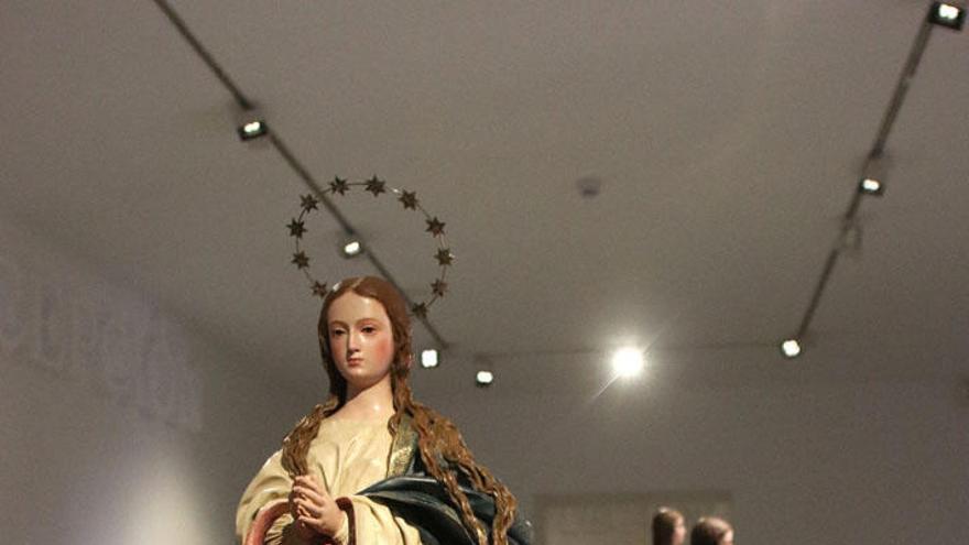 Inmaculadas de Pedro de Mena en la exposición del Palacio Episcopal.
