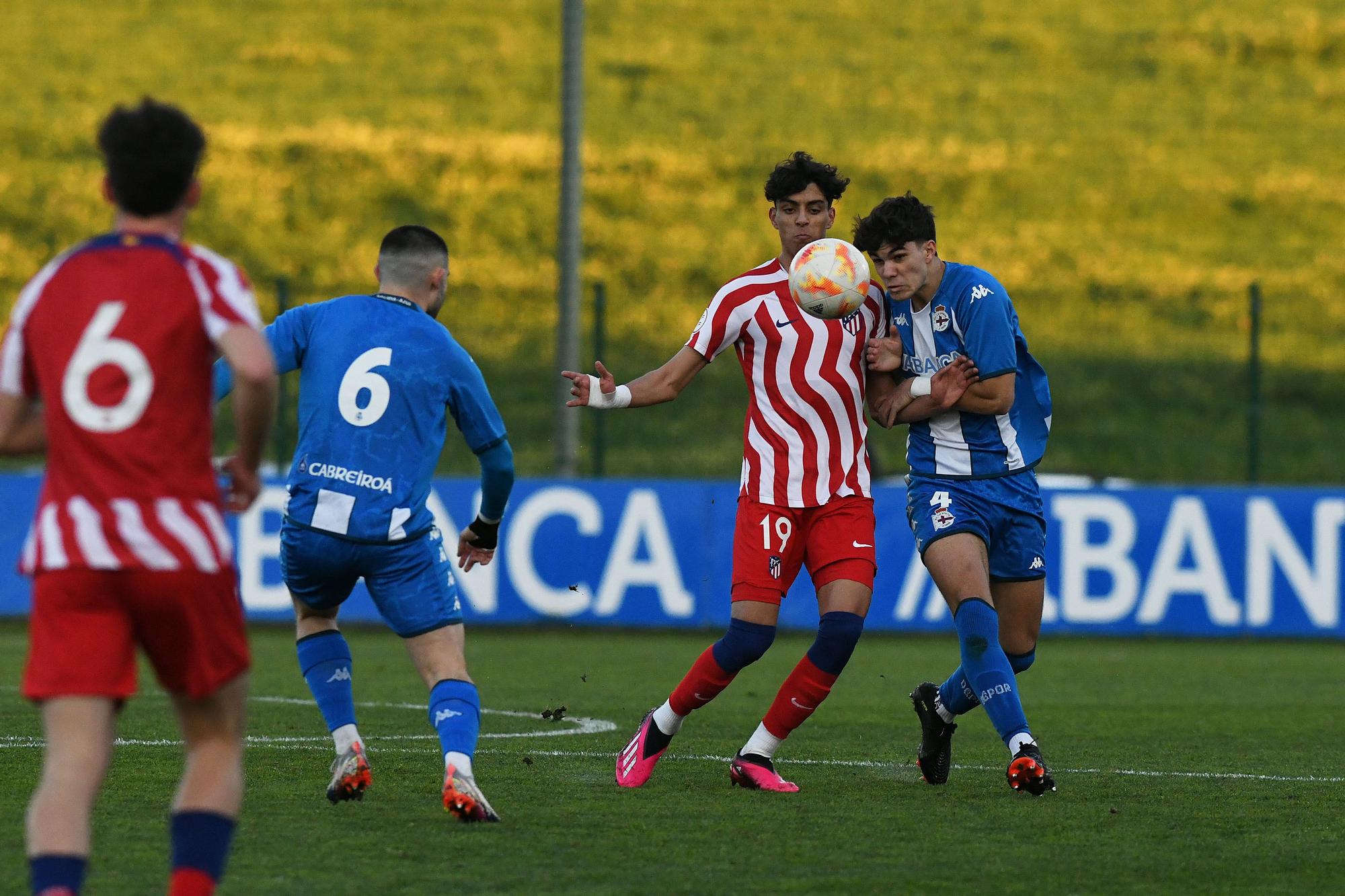 El Dépor juvenil asombra en la Copa del Rey remontando dos goles al Atlético