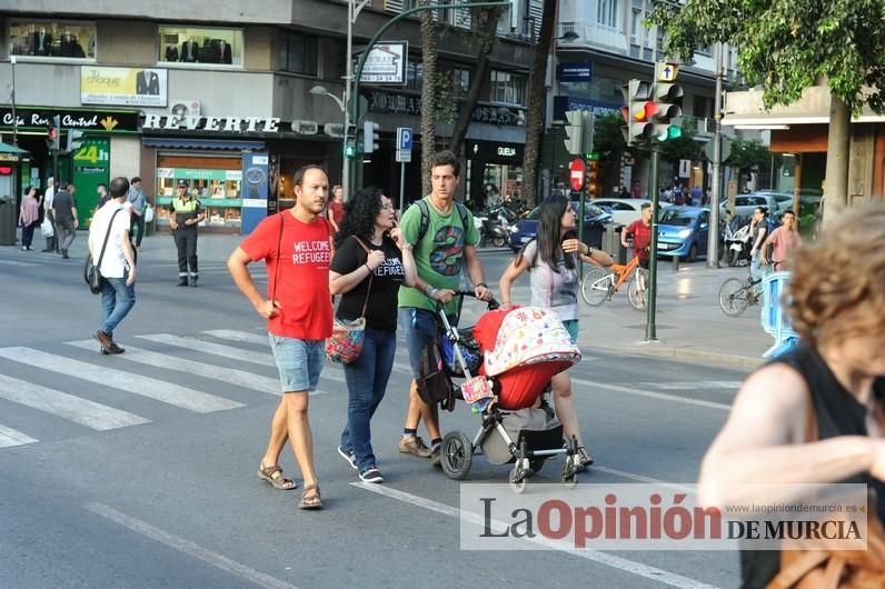 Más de cien voces piden en Murcia "acoger refugiados ya"