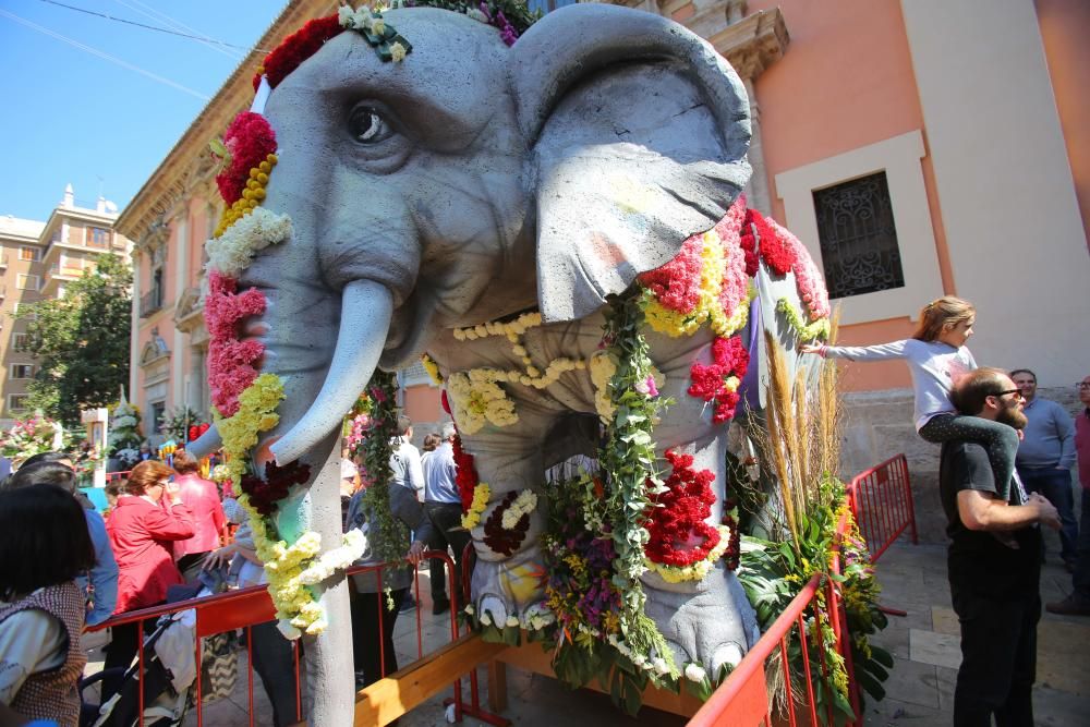 Miles de personas han acudido este lunes a visitar a la Virgen de los Desamparados