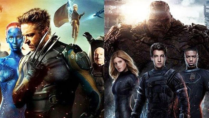 Los &#039;X-Men&#039; y los &#039;Cuatro fantásticos&#039;.