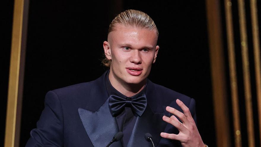 Guardiola: "Haaland tiene toda la carrera por delante para ganar el Balón de Oro"