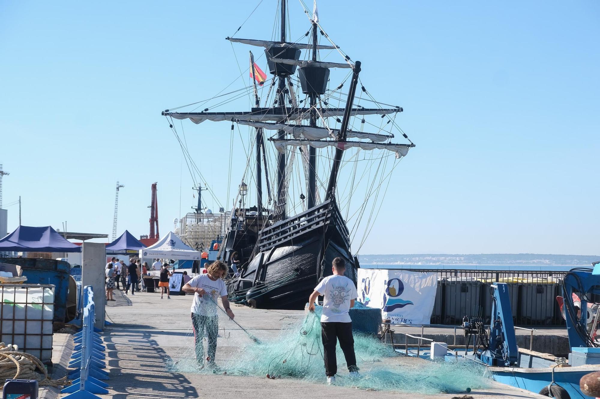 Así es la réplica de la Nao Victoria que se puede visitar desde hoy en el puerto de Santa Pola