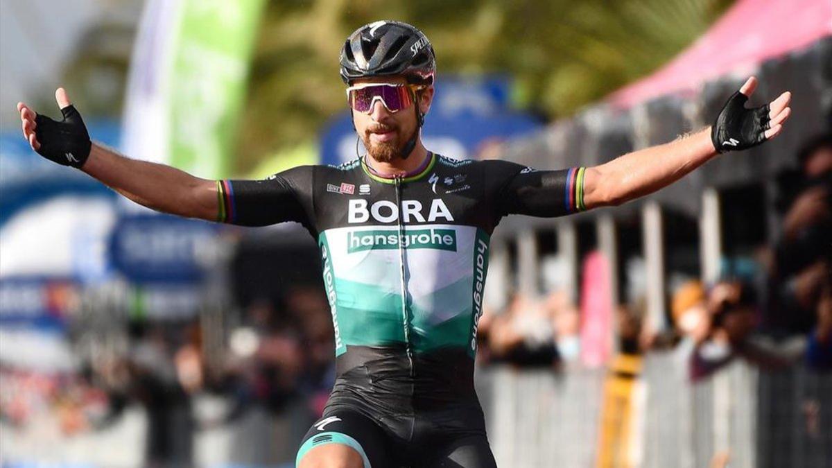 Sagan celebra su victoria en la décima etapa del Giro