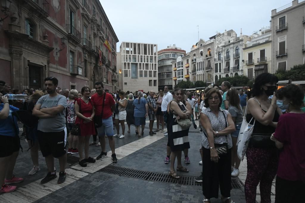 Romería de Murcia: ambiente previo y salida de la Fuensanta de la Catedral