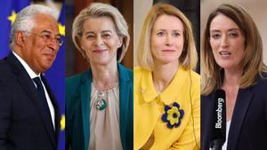 Antonio Costa,   Ursula von der Leyen, Kaja Kallas, Roberta Metsola