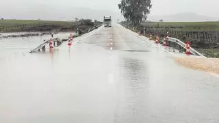 Cuatro carreteras extremeñas, cortadas por los efectos de la borrasca Nelson