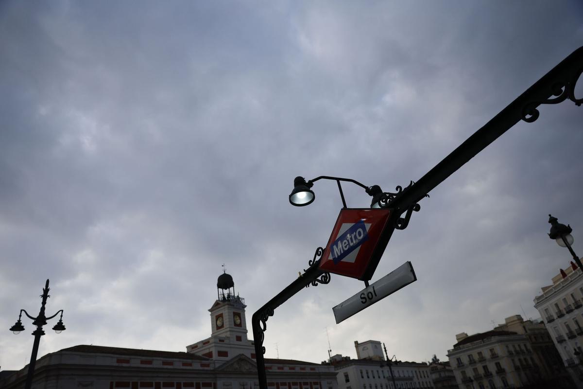 Cielos cubiertos en la ciudad de Madrid.