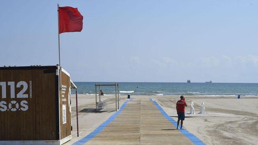 Bandera roja en todas las playas de Castelló