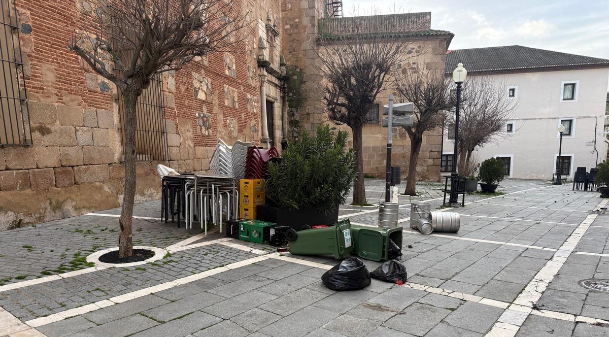 Daños causados por el vendaval.