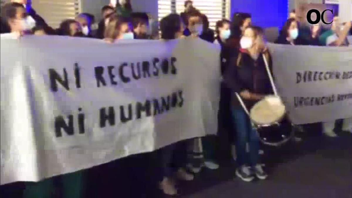 Manifestación del personal de Urgencias.