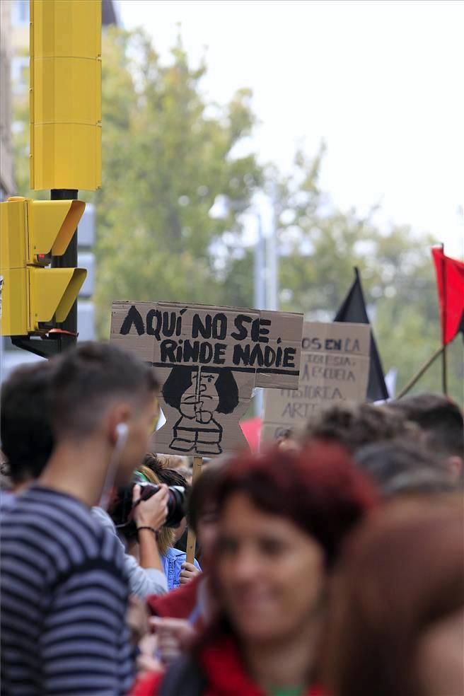 Manifestación contra la Lomce en Zaragoza