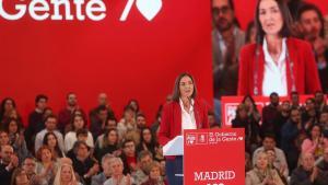 La ministra de Industria, Comercio y Turismo, Reyes Maroto, se presenta como candidata a la alcaldía de Madrid en un acto del PSOE.