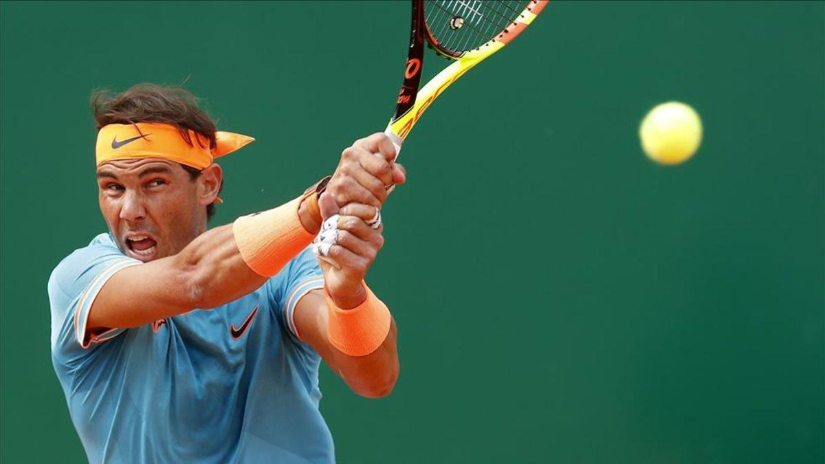 Rafa Nadal durante su participación en Montecarlo