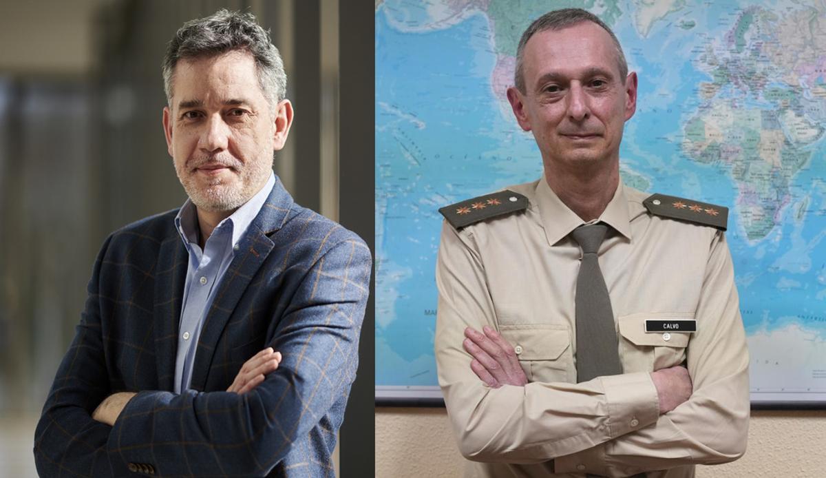 Ramón Salaverría (izq.) y José Luis Calvo (drch.)