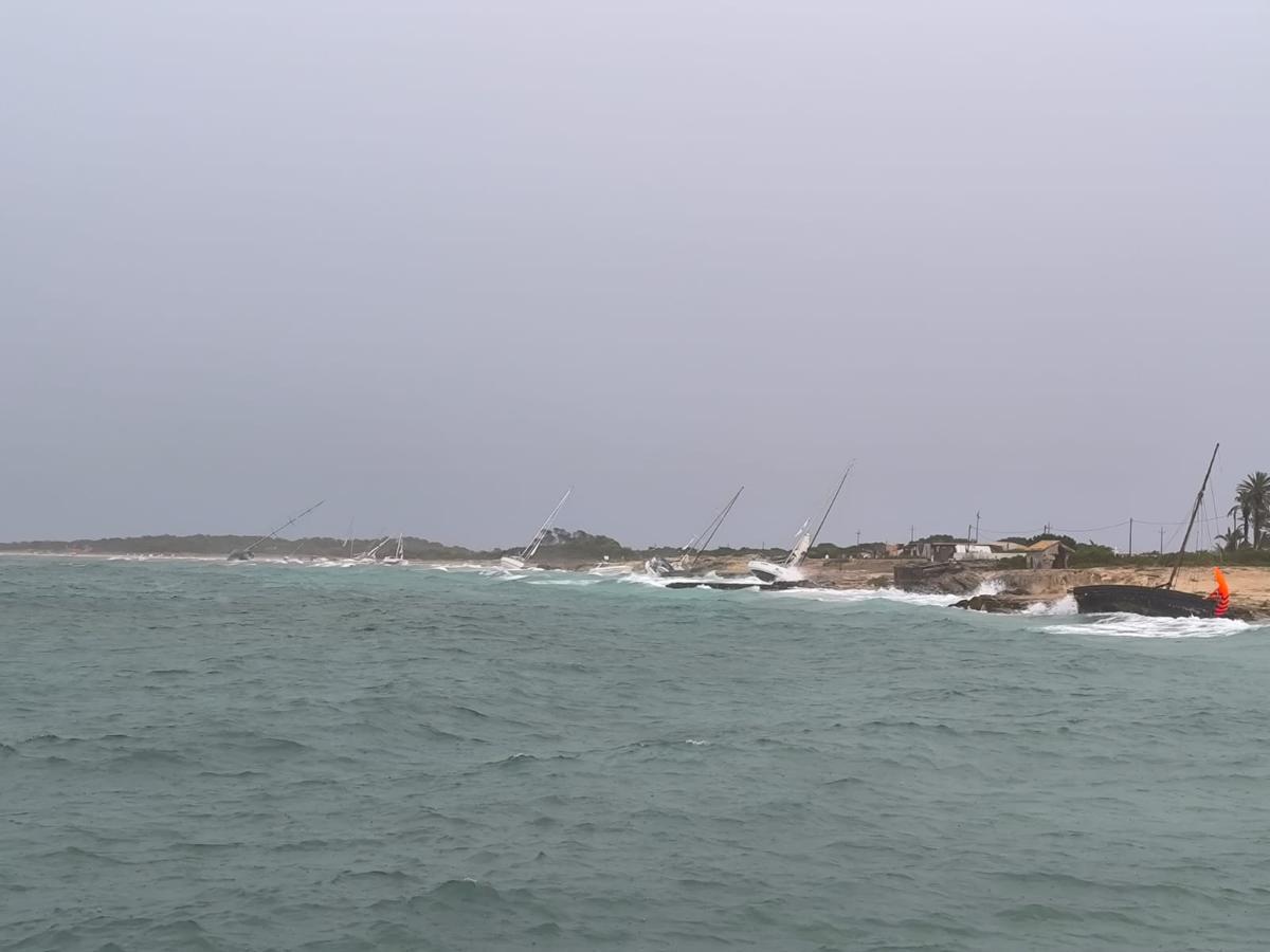 La DANA golpea con fuerza Formentera