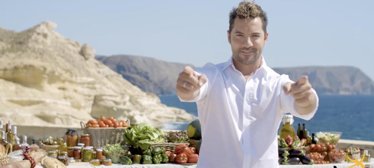 David Bisbal, en una campaña promocional de Almería