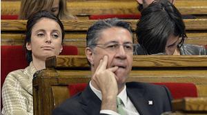 Imatges d’Andrea Levy a la sessió d’investidura del Parlament de dimarts.