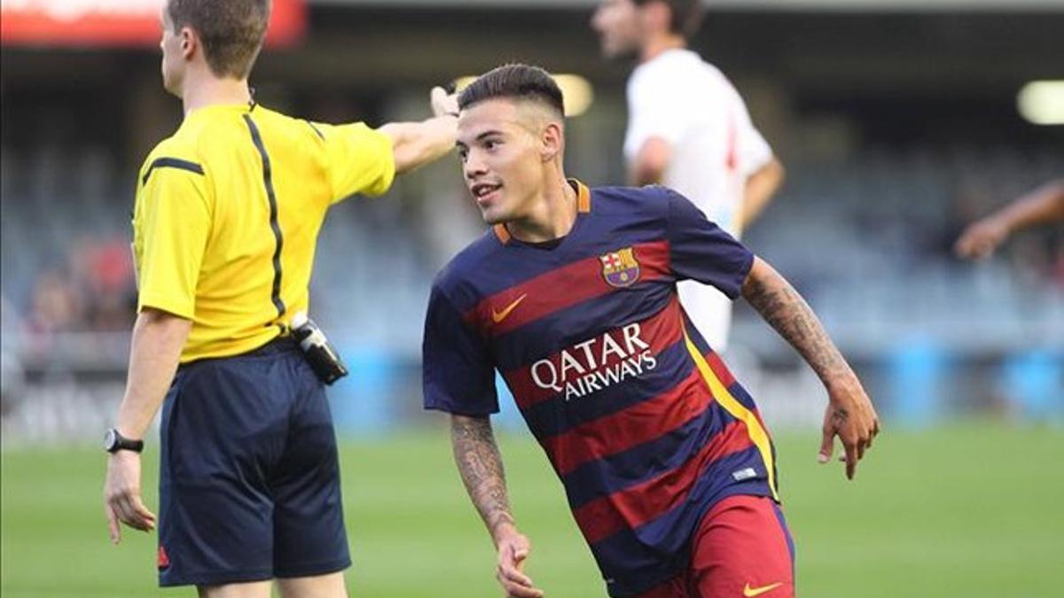 Maxi marcó dos goles con el Barça B