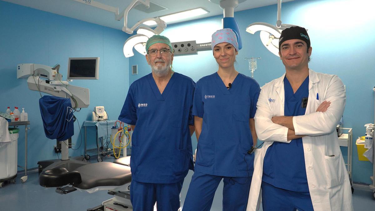 Los doctores Ricardo Guijarro, Eva García del Olmo y Enrique Pastor.