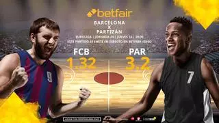 Barça Basket vs. Partizán: horario, TV, estadísticas, clasificación y pronósticos